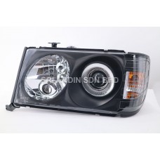 Mercedes E Class W124 Black Projector Headlamp